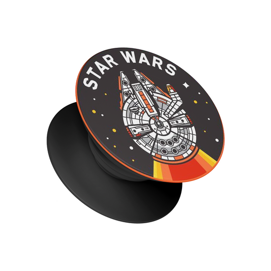 Star Wars Millennium Falcon pop socket – black phone grip and stand by Stick-On