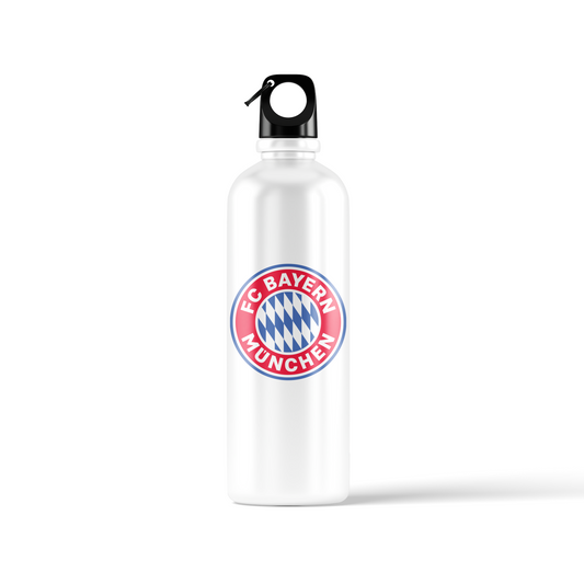 FC Bayern München water bottle – featuring club crest and Munich skyline design, Stick-On Sports Collection