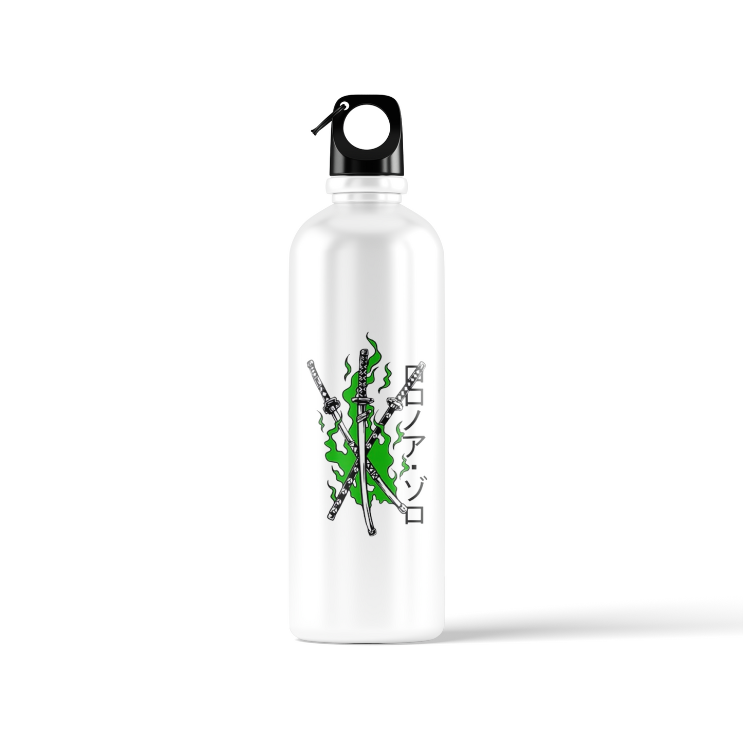 Roronoa Zoro “Green Flame Swords” Sublimation Water Bottle – 500ml