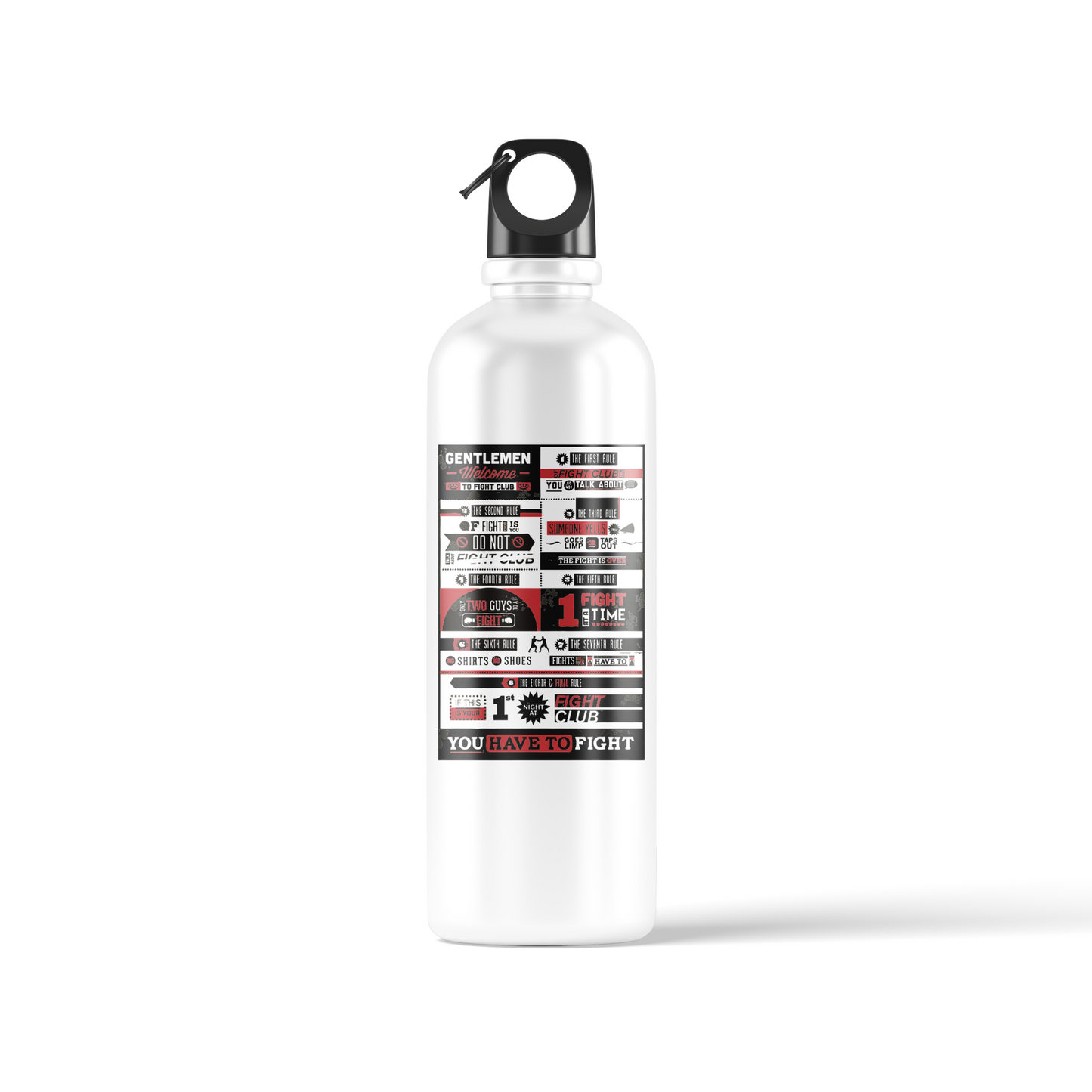 Fight Club Sublimation Water Bottle – 500ml