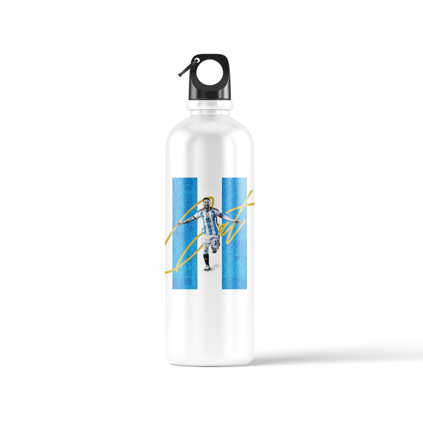 Lionel Messi Argentina World Cup Sublimation Water Bottle – 500ml