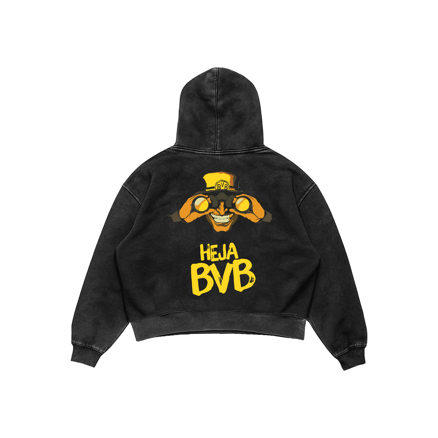 Borussia Dortmund Acid Wash Hoodie – HEJA BVB Edition