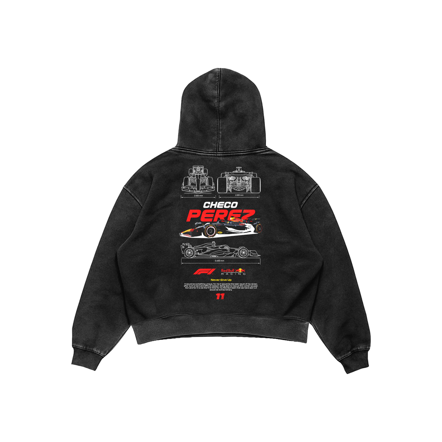 Red Bull Racing Acid Wash Hoodie – Checo Pérez Edition