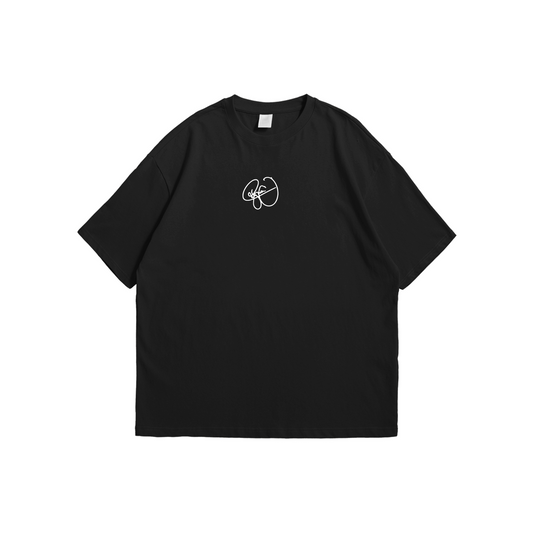Neymar Brazil Stamp Oversized Drop Shoulder Tee – Black