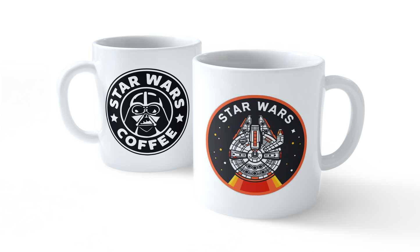 Star Wars Mug – Coffee & Millennium Falcon Design