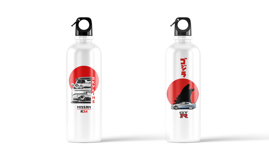 Nissan Skyline R34 Sublimation Water Bottle – 500ml