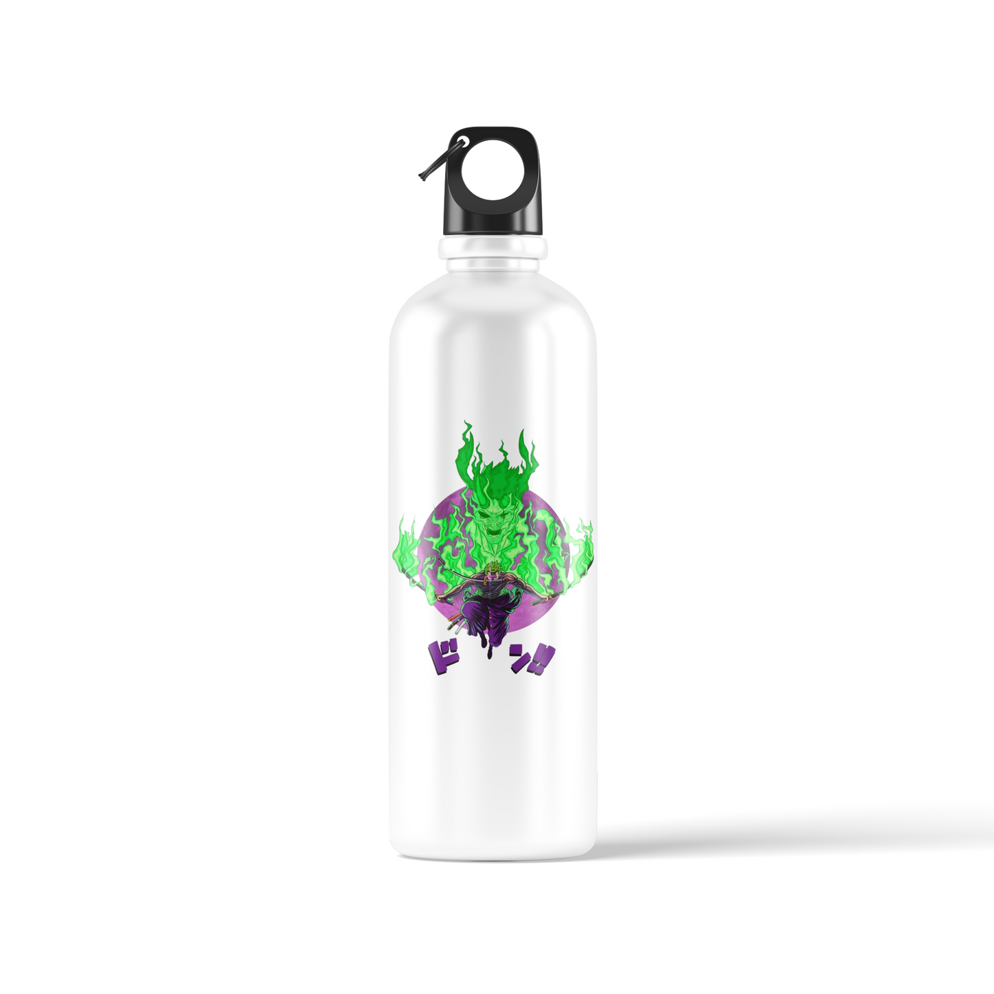 Roronoa Zoro “Green Flame Swords” Sublimation Water Bottle – 500ml