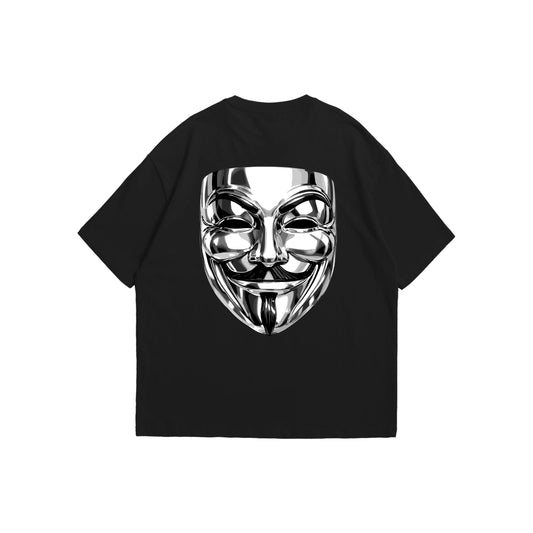 "Anonymous Chrome Mask" Graphic T-Shirt