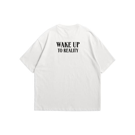 Madara Uchiha “Wake Up to Reality” Oversized T-Shirt – White Edition