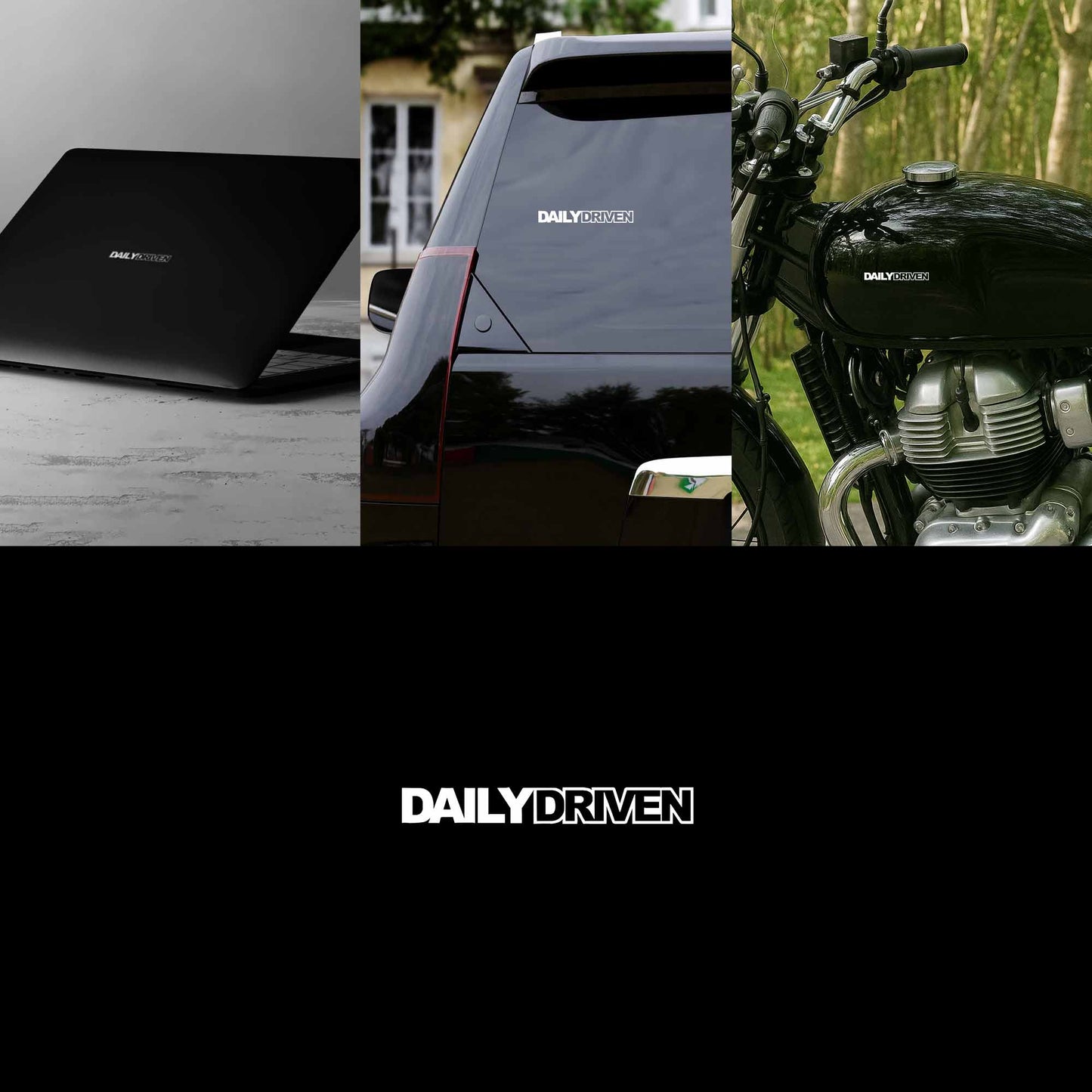 DAILY DRIVEN (White) Sticker
