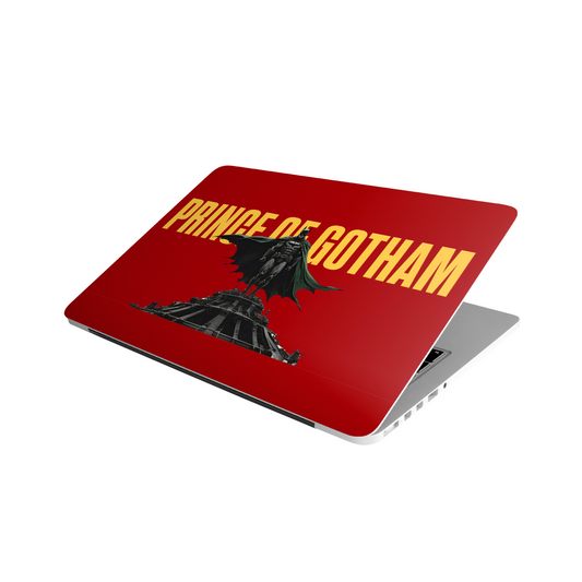 Batman MacBook case – “Prince of Gotham” design in red & yellow, Stick-On superhero collection