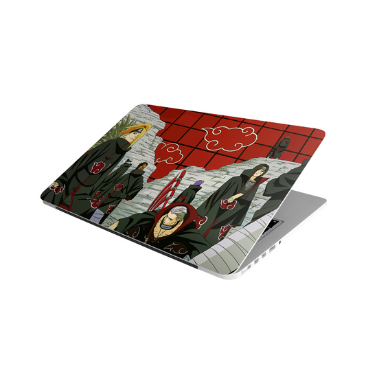 Naruto Akatsuki Clan MacBook Case – Red & Black anime laptop protective cover by Stick-On