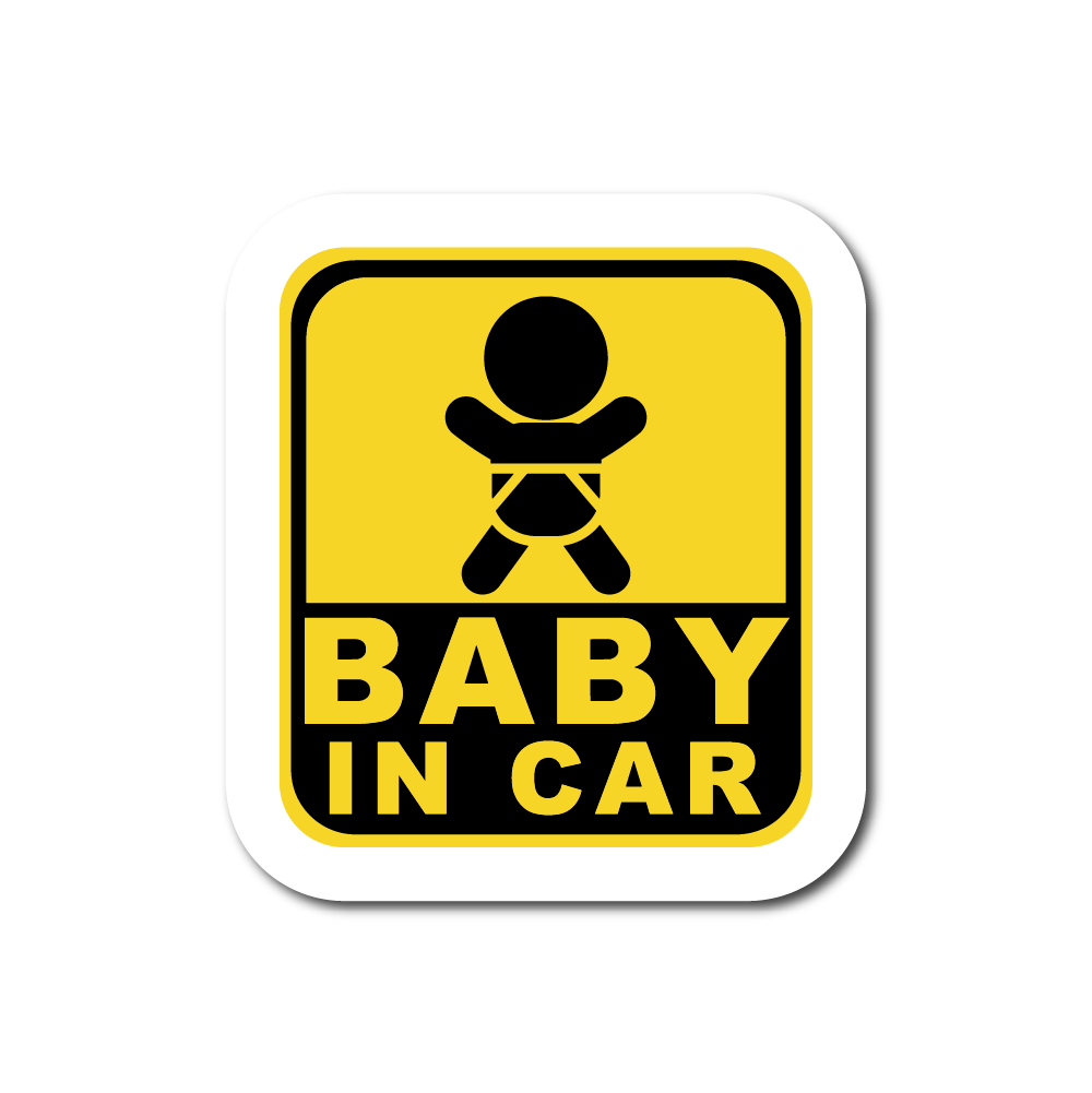 BABY IN CAR Sticker