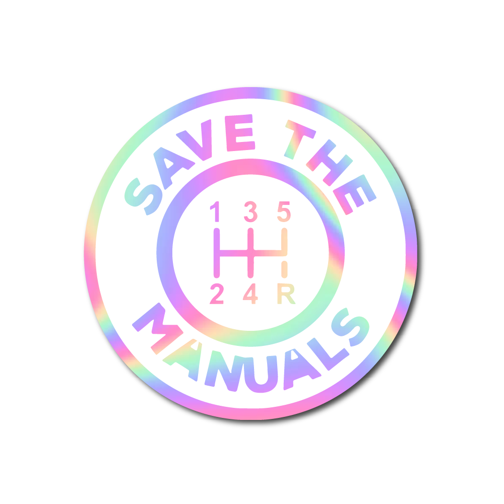 SAVE THE MANUALS Sticker