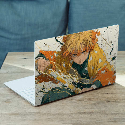 Zenitsu Agatsuma Thunder Strike MacBook Case – Anime Edition