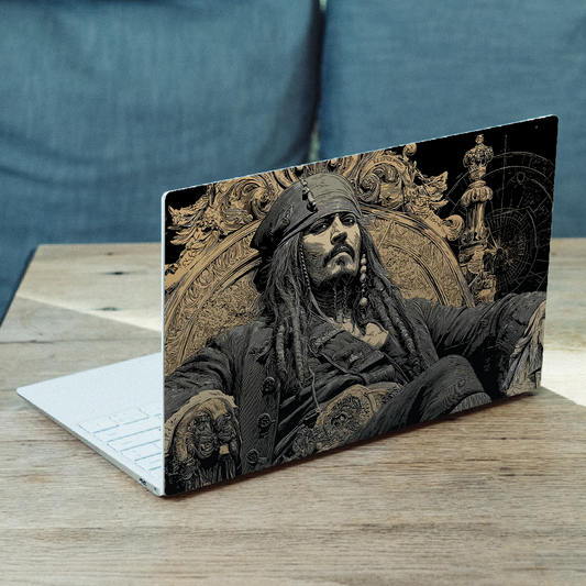 Captain Jack Sparrow Throne MacBook Case – Pirate-Inspired Laptop Cover