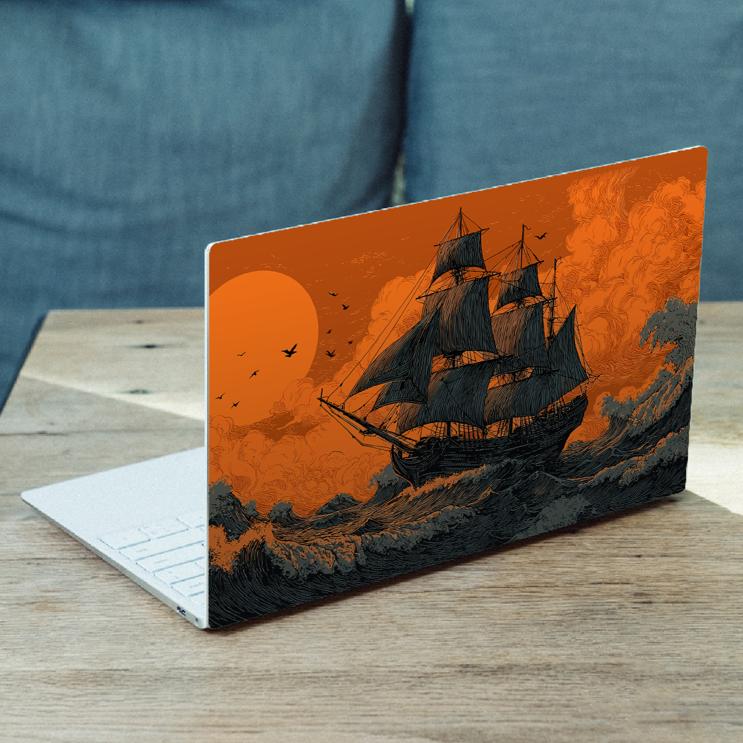Pirate Ship MacBook Case – Premium Vinyl Laptop Skin