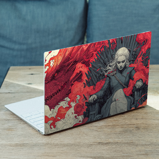 Daenerys & Dragon Throne MacBook Case – Fire & Iron