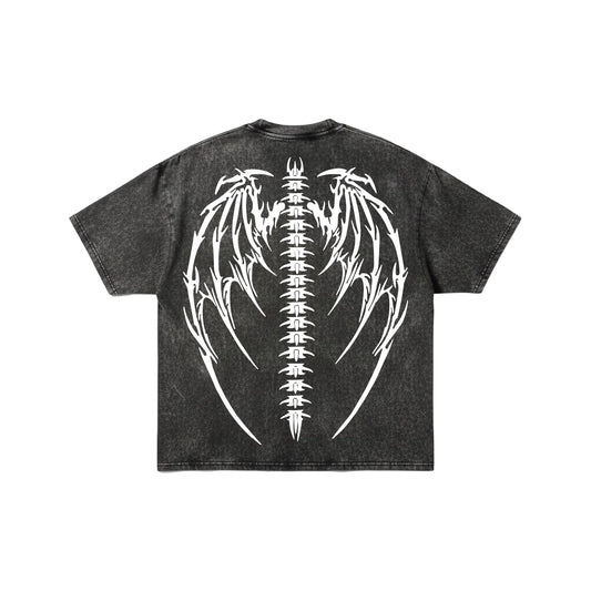 "Bad Influence" Acid Wash Oversized T-Shirt