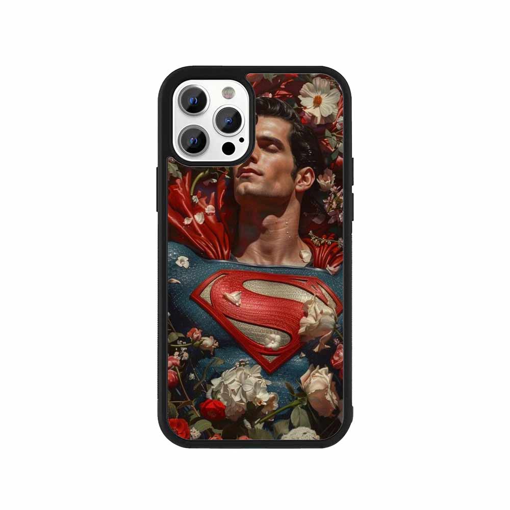 Romantic Superman Floral Art Phone Case