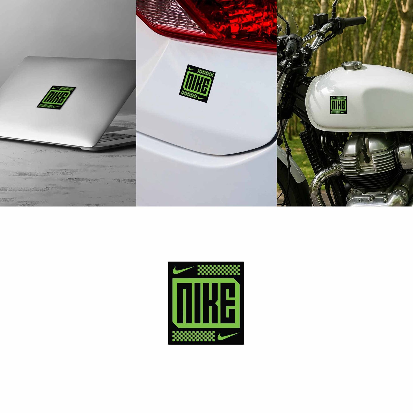 Nike (Green Tech Style) Sticker