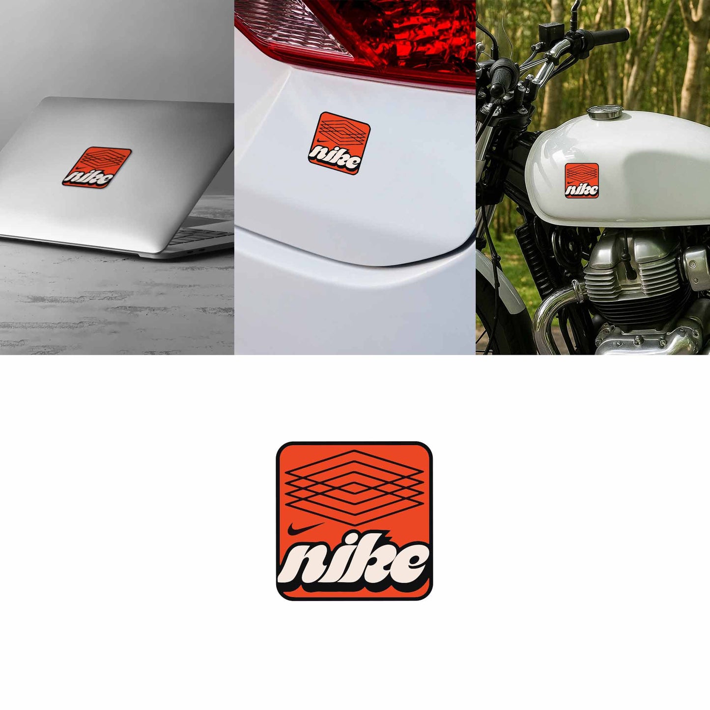 Nike (Orange Mesh Style) Sticker