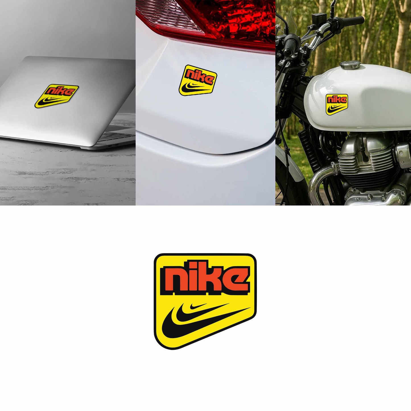 Nike (Yellow Box Logo) Sticker