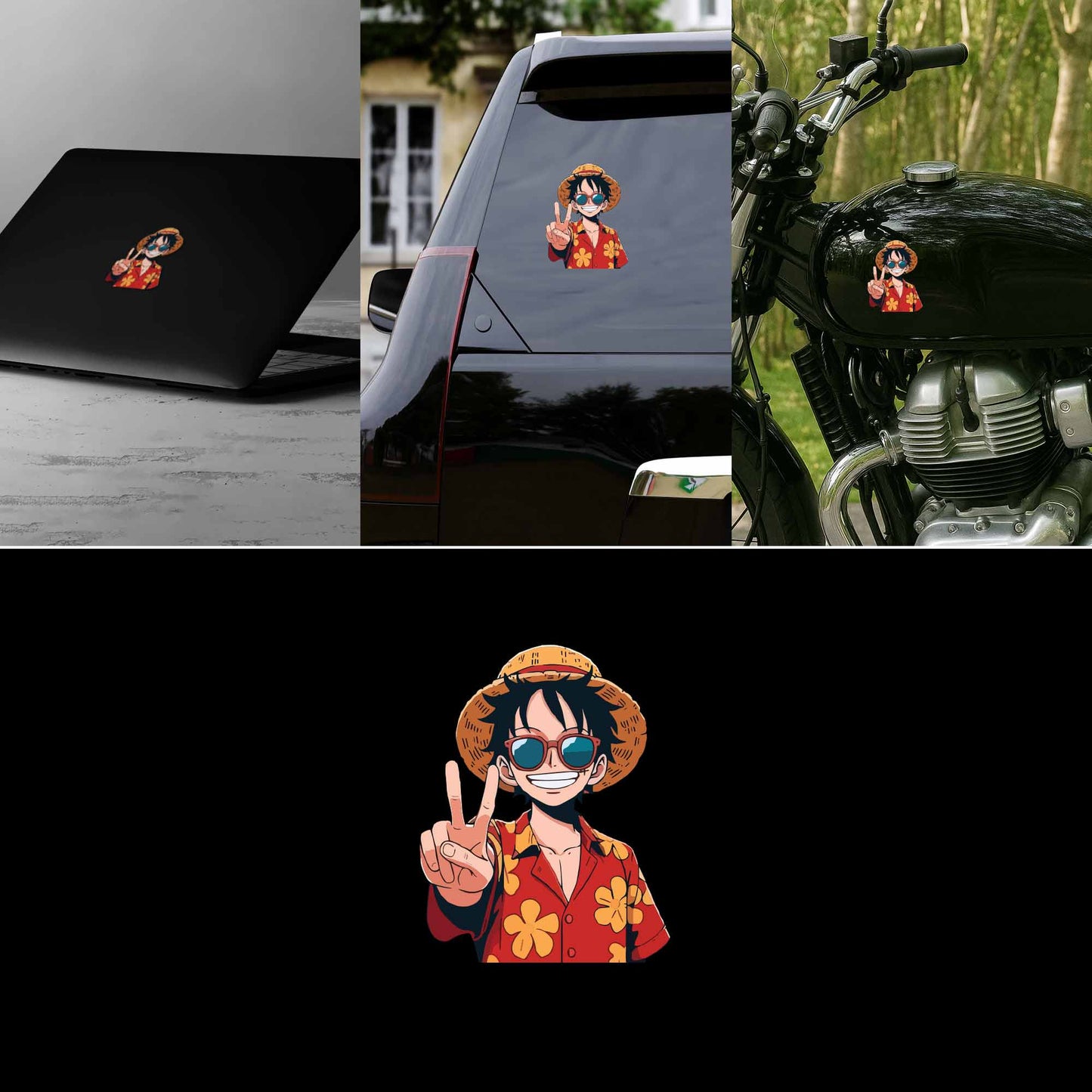 Luffy Peace Sticker