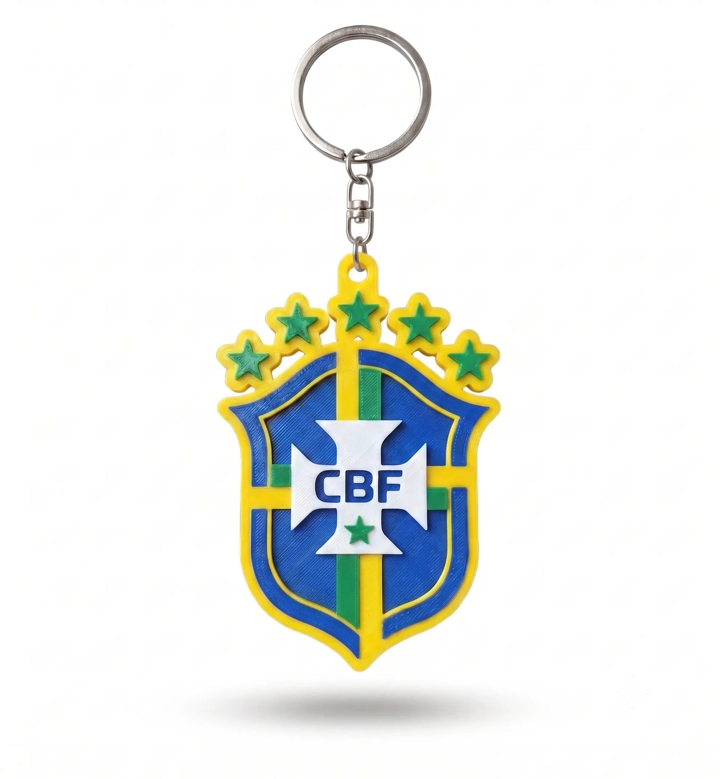 Brazil CBF Crest Keyring