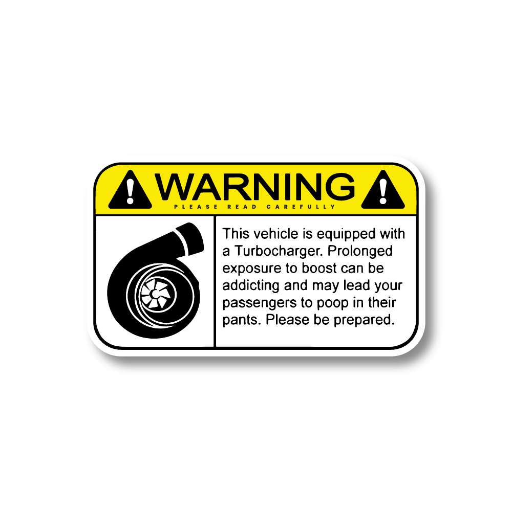 WARNING (Turbocharger) Sticker