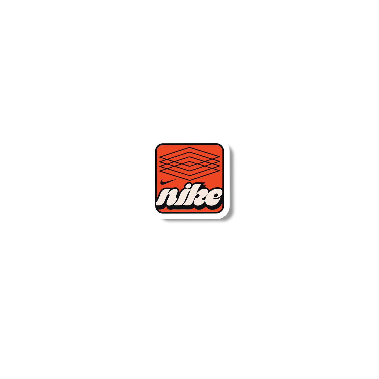 Nike (Orange Mesh Style) Sticker
