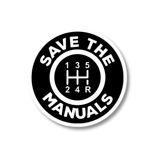 SAVE THE MANUALS Sticker