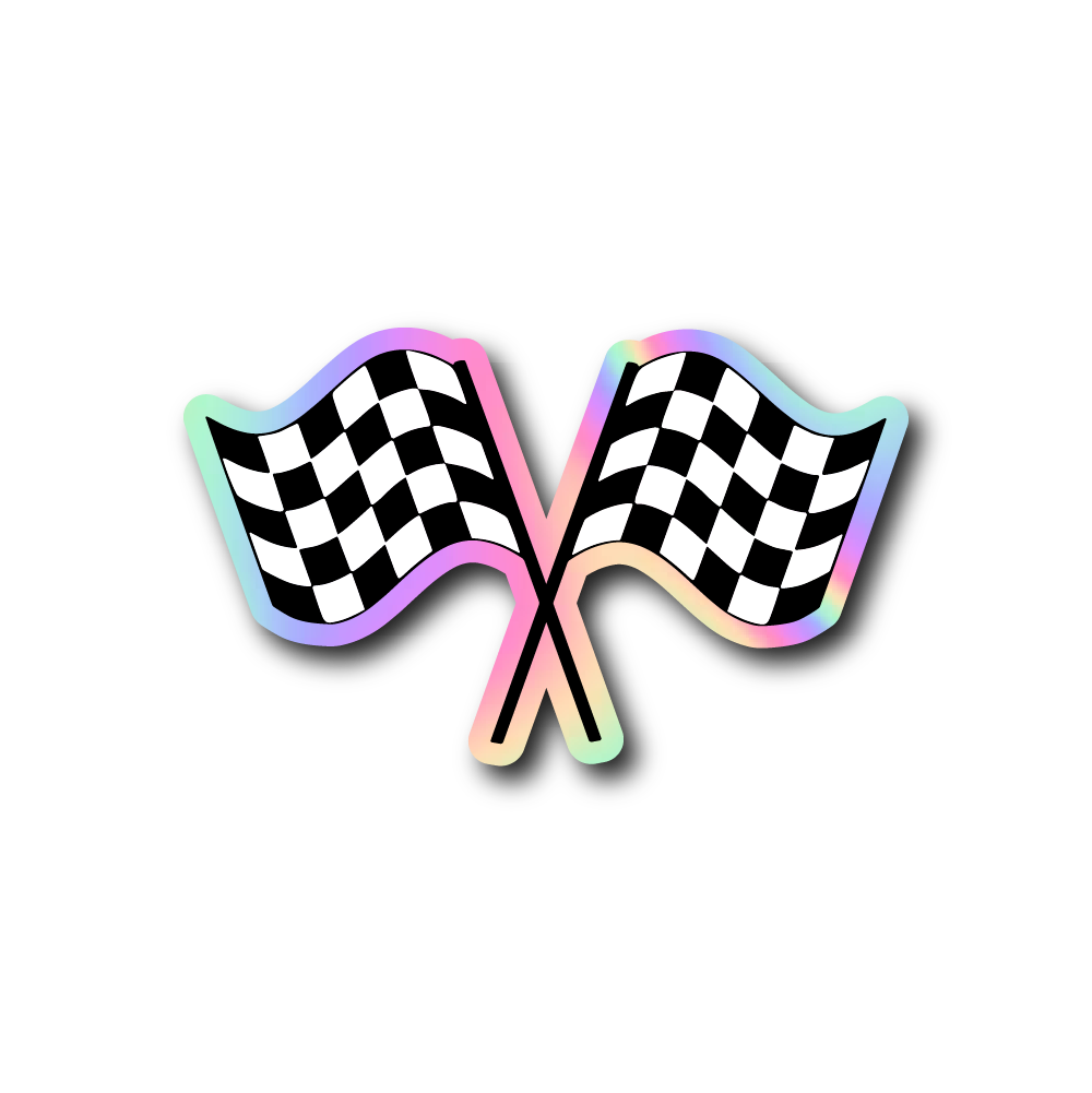 Checkered Flags Sticker