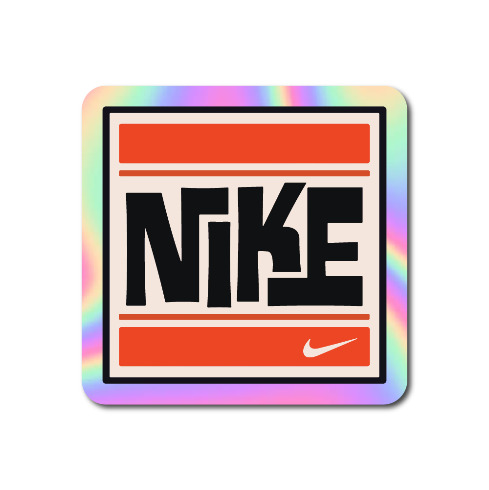Nike (Retro Block Style) Sticker