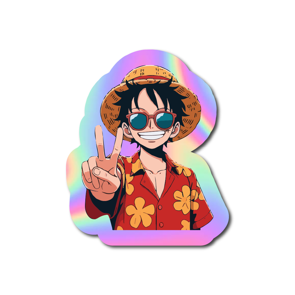 Luffy Peace Sticker