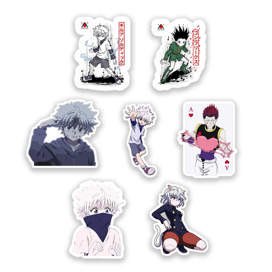 Hunter x Hunter Sticker Pack – Killua, Gon, Hisoka anime stickers, Stick-On Zoldyck Collection