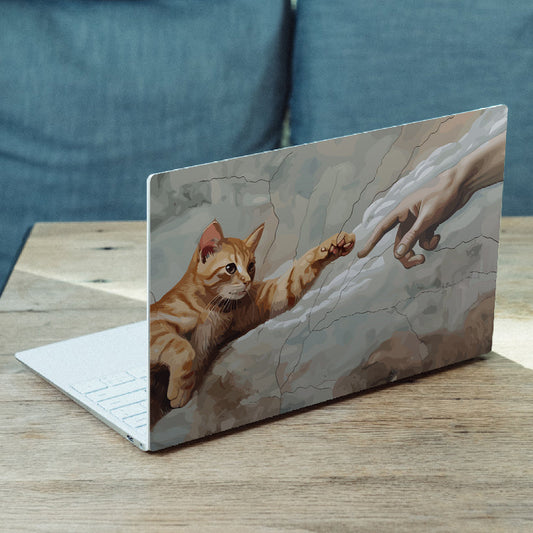 Cat x Creation of Adam MacBook Case – Artistic Protective Skin