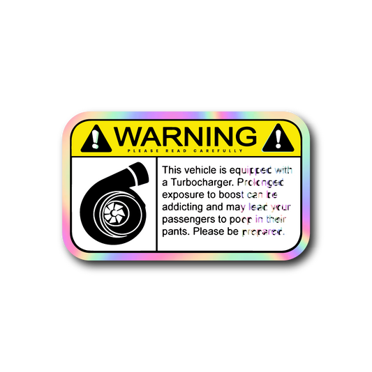 WARNING (Turbocharger) Sticker