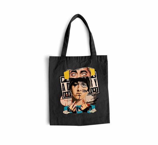 Underground Sound Collage Tote Bag