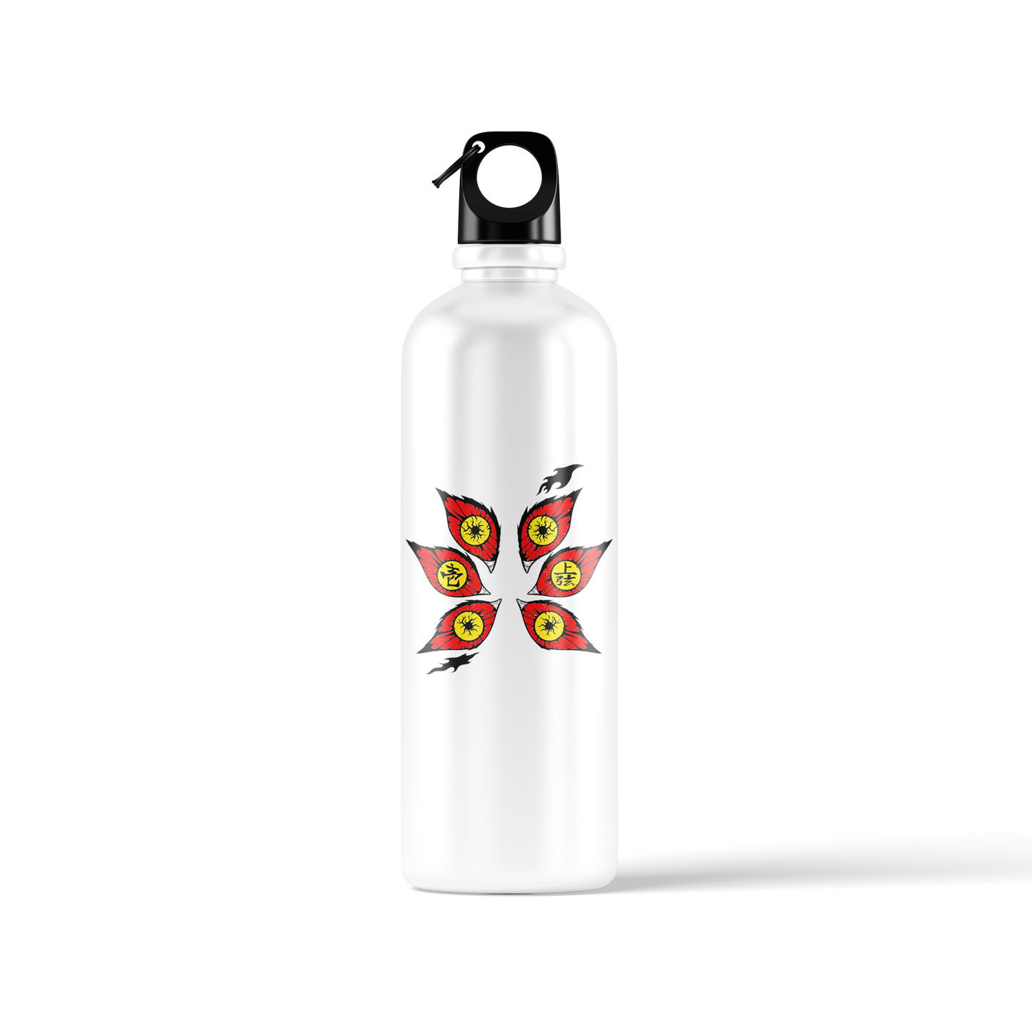 Naruto sublimation water bottle – Sasori Akatsuki design with red eye pattern, 500ml Stick-On anime collection