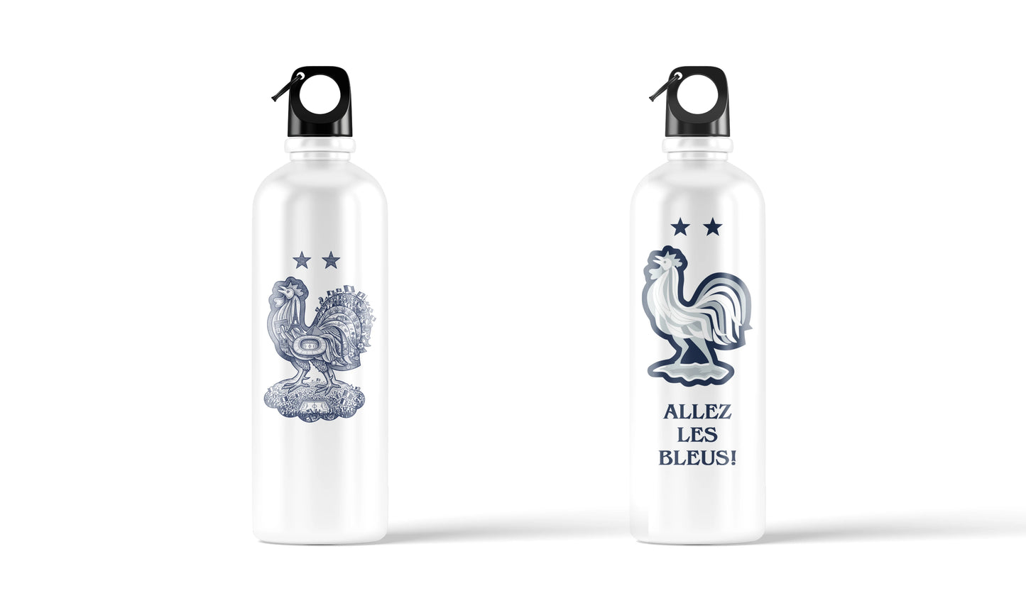 "Allez Les Bleus" France Football Heritage Water Bottle