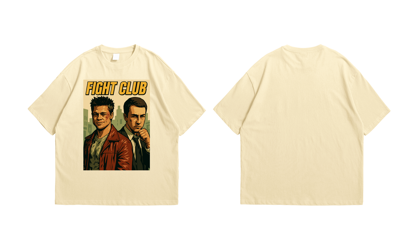 Fight Club Oversized T-Shirt – Classic Movie Poster Edition