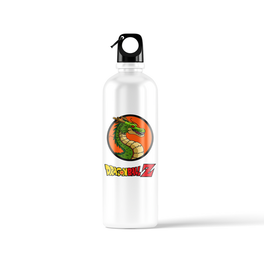 Dragon Ball Z sublimation water bottle – 500ml, featuring Shenron dragon and seven Dragon Balls design by Stick-On