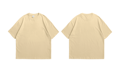 Solid Beige Heavyweight T-Shirt