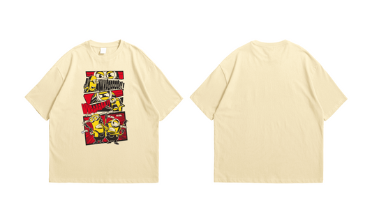 Minions Comic Burst Oversized T-Shirt – Yellow Edition