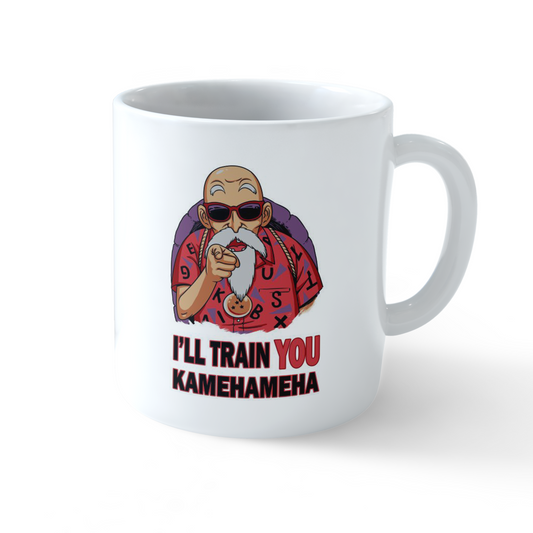Dragon Ball Z Master Roshi Kamehameha mug – anime coffee mug with Roshi design by Stick-On