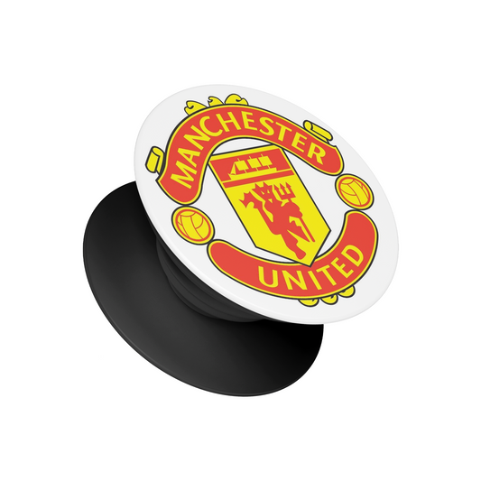 Manchester United Pop Socket – football phone grip and stand with MUFC crest by Stick-On