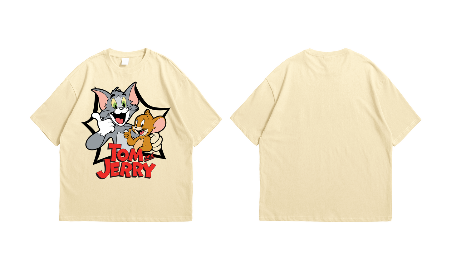 Tom and Jerry Oversized T-Shirt – Classic Cartoon Edition