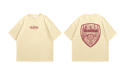 Arsenal FC Oversized Drop Shoulder Tee – Cream