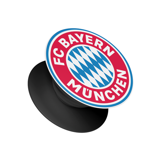 FC Bayern München Pop Socket featuring the official club crest in red, white, and blue – Stick-On Sports Collection